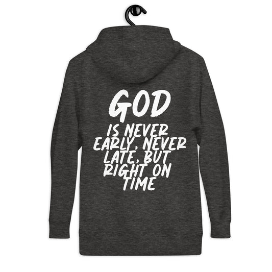 God is on time! Hoodie